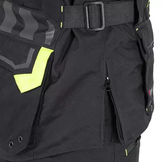 Moto bunda W-TEC Aircross - čierno-zlatá