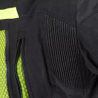Moto bunda W-TEC Aircross - čierno-zlatá