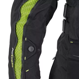 Moto bunda W-TEC Aircross - čierno-zlatá