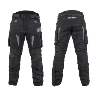 Moto nohavice W-TEC Aircross - čierna-fluo žltá - čierno-šedá