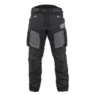 Moto nohavice W-TEC Aircross - čierna-fluo žltá