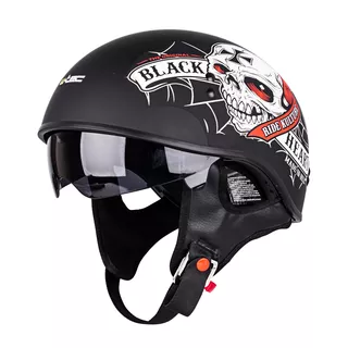 Moto prilba W-TEC Black Heart Web Skull V535