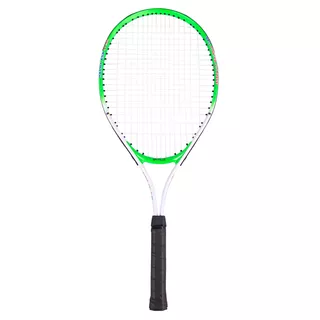 Detská tenisová raketa Spartan Alu 64 cm - bielo-zelená - bielo-zelená