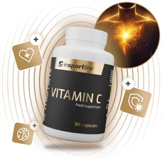 Výživový doplnok inSPORTline Vitamín C, 90 kapsúl