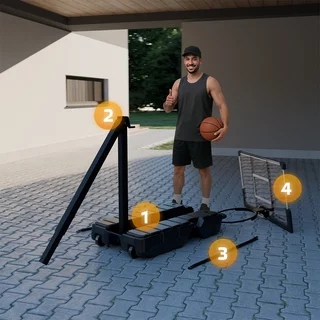 Skladací basketbalový kôš inSPORTline Tifton