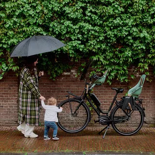 Predná sedačka na bicykel s upínacím adaptérom Urban Iki - Bincho čierna/Bincho čierna