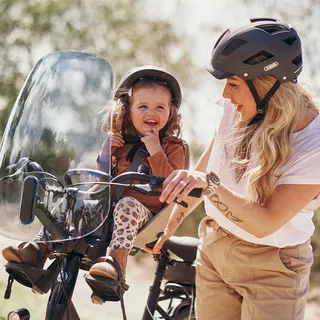 Predná sedačka na bicykel s upínacím adaptérom Urban Iki - Bincho čierna/Bincho čierna