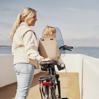 Predná sedačka na bicykel s upínacím adaptérom Urban Iki - Bincho čierna/Bincho čierna