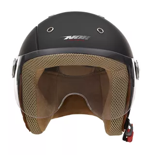 Moto prilba NOX N217K s 3 veľkosťami výstelky - matne čierna