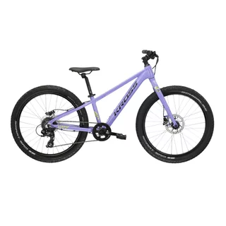Juniorsky dievčenský bicykel Kross LEA JR 2.0 24" - model 2025 - ružová / fialová / lesk