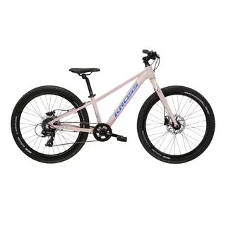 Juniorsky dievčenský bicykel Kross LEA JR 2.0 24" - model 2025 - ružová / fialová / lesk