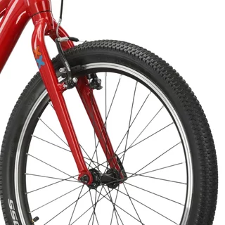Juniorský bicykel Kross LEVEL JR 1.0 24" Gen 007 - červená / marinový / lesk