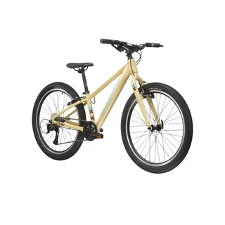 Juniorský bicykel Kross LEVEL JR 1.0 24" Gen 007 - červená / marinový / lesk - béžová / červená / lesk