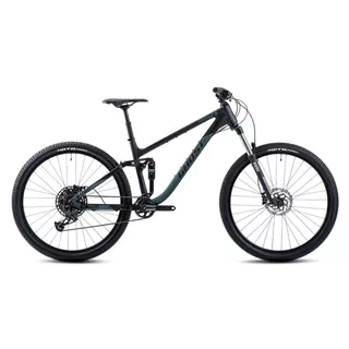 Celoodpružený bicykel Ghost Kato FS Essential 27.5" 9.0 - Black/Green Matt - Black/Green Matt