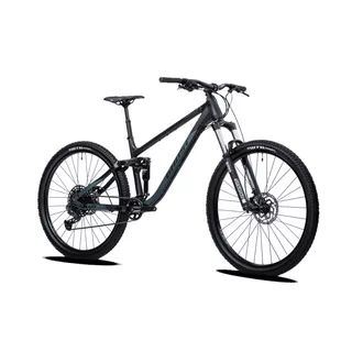 Celoodpružený bicykel Ghost Kato FS Essential 27.5" 9.0 - Black/Green Matt