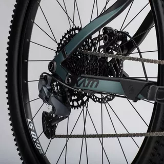 Celoodpružený bicykel Ghost Kato FS Essential 27.5" 9.0 - Black/Green Matt