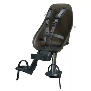 Predná sedačka na bicykel s upínacím adaptérom Urban Iki - Bincho čierna/Bincho čierna - Koge hnedá/Bincho čierna