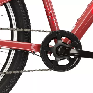 Juniorský dievčenský bicykel Kross LEA JR 1.0 24" Gen 007 - bordo