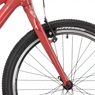 Juniorský dievčenský bicykel Kross LEA JR 1.0 24" Gen 007 - bordo