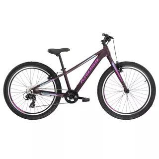 Juniorský dievčenský bicykel Kross LEA JR 2.0 24" Gen 002 - šedá/tyrkysová