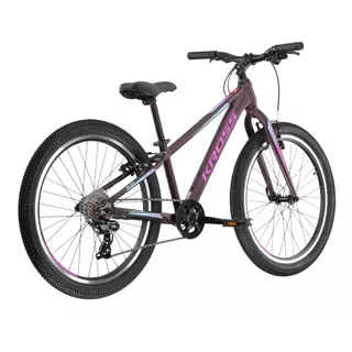 Juniorský dievčenský bicykel Kross LEA JR 2.0 24" Gen 002 - šedá/tyrkysová