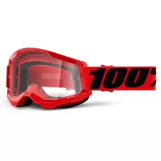 Motokrosové okuliare 100% Strata 2 - Fletcher ružová, číre plexi