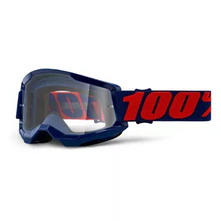 Motokrosové okuliare 100% Strata 2 - Fletcher ružová, číre plexi