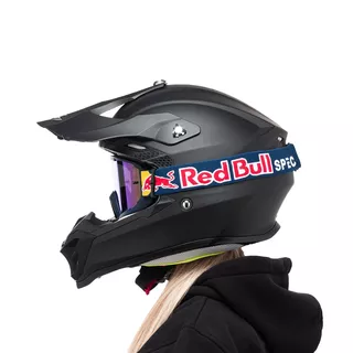 Motokrosové okuliare RedBull Spect Whip, modré matné, plexi modré zrkadlové