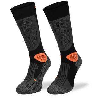 Motorkárske ponožky Comodo MTB2 - Black Orange