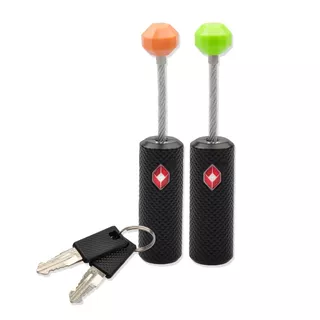 Zámok na batožinu Munkees TSA Zipper Lock - zelená