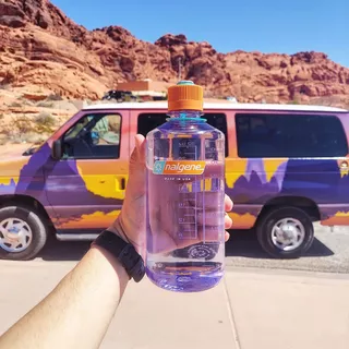 Outdoorová fľaša NALGENE Narrow Mouth Sustain 1l - Amethyst