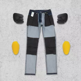 Pánske moto nohavice Oxford Original Approved Jeans Ce voľný strih indigo