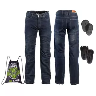 Moto jeansy W-TEC Pawted s nepremokavou membránou