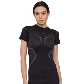 Dámske funkčné tričko Brubeck Dry s krátkym rukávom SS1465W - Black/Graphite