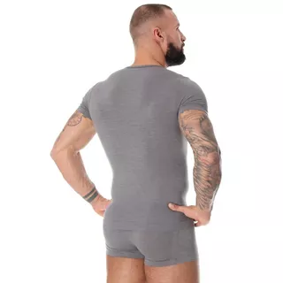 Pánske tričko Brubeck - krátky rukáv - Dark Grey