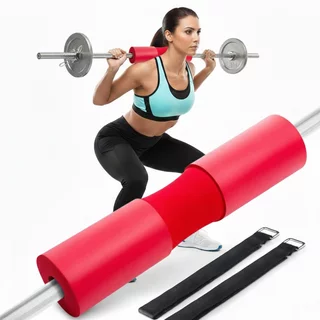 Ochrana vzpieračskej tyče inSPORTline Shaperoll 44x9,5 cm - červená