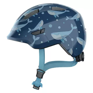 Detská cyklo prilba Abus Smiley 3.0 - Purple Star - Blue Whale