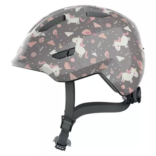 Detská cyklo prilba Abus Smiley 3.0 - Purple Star - Grey Horse