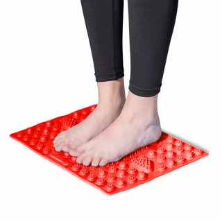 Masážna podložka pod chodidlá inSPORTline Tilsipur 39x29 cm - červená