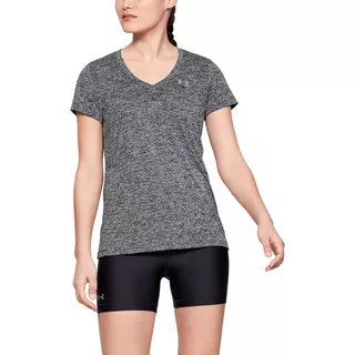 Dámske funkčné tričko Under Armour Tech SSV Twist - Black