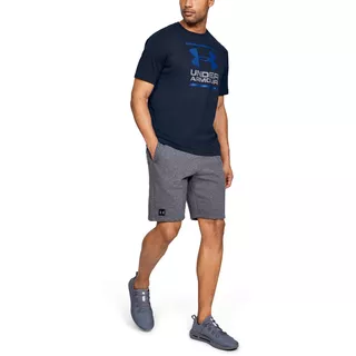 Pánske tričko Under Armour GL Foundation SS T - Charcoal Medium Heather/Graphite/Black