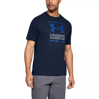 Pánske tričko Under Armour GL Foundation SS T - Charcoal Medium Heather/Graphite/Black