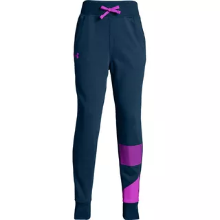 Dievčenské tepláky Under Armour Rival Jogger - Techno Teal /  / Fluo Fuchsia - Techno Teal /  / Fluo Fuchsia