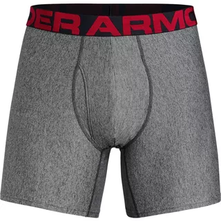 Pánske boxerky Under Armour Tech 6in 2 Pack - Mod Gray Light Heather