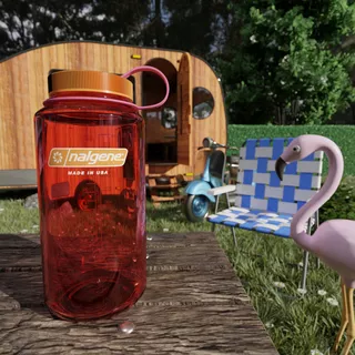 Outdoorová fľaša NALGENE Wide Mouth Sustain 1l - Trout Green 32 NM