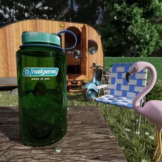 Outdoorová fľaša NALGENE Wide Mouth Sustain 1l - Trout Green 32 NM