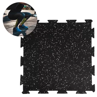 Záťažová podložka inSPORTline Puzeko 50x50x1 cm - čierno-šedá - čierno-šedá
