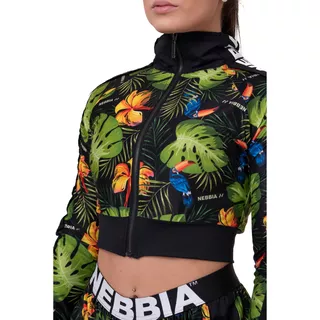 Dámska bunda Nebbia High-Energy Cropped Jacket 564 - Jungle Green