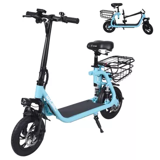 Elektrická kolobežka W-TEC Billar II 500W 12" - 2. akosť - červená - modrá