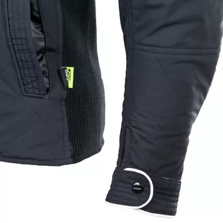 Pánska dlhá moto bunda W-TEC Glomnitz - čierno-zelená